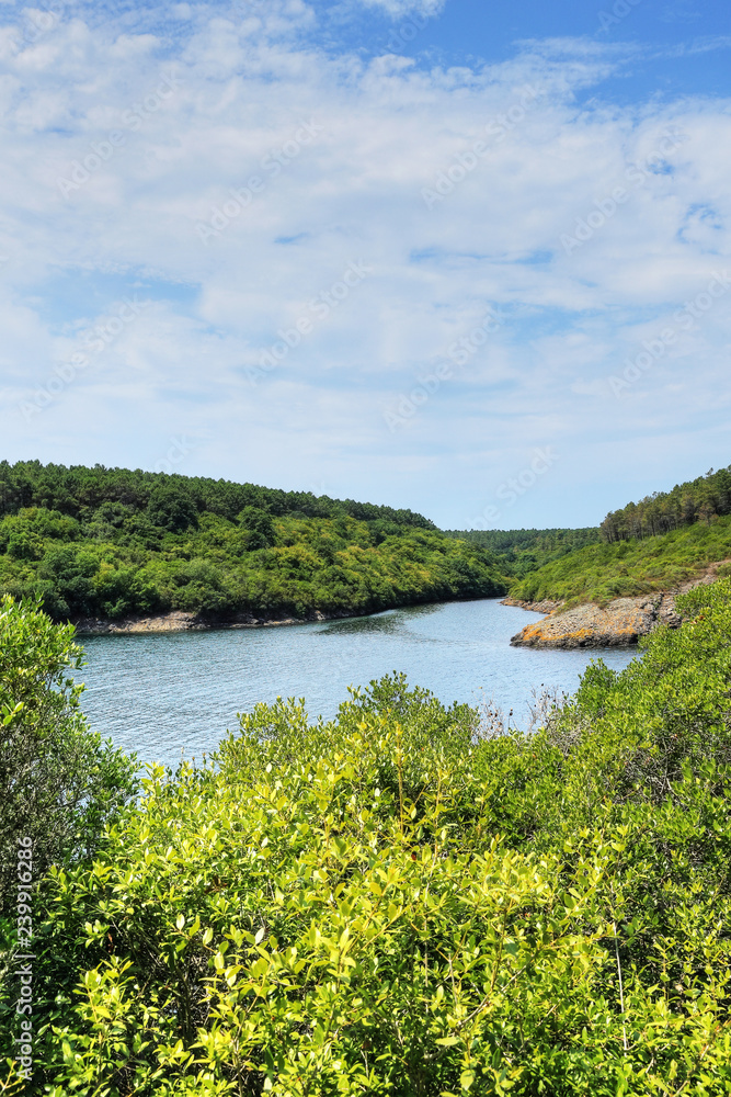 Hamsilos Bay (The only fjord of Turkey) at Sinop