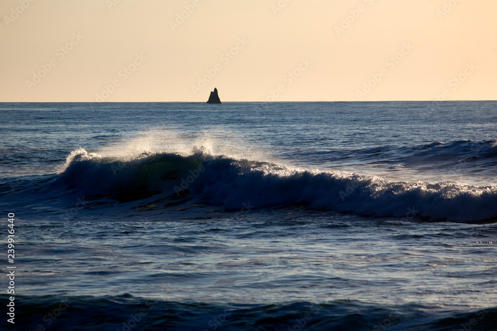 Fototapeta premium island and waves