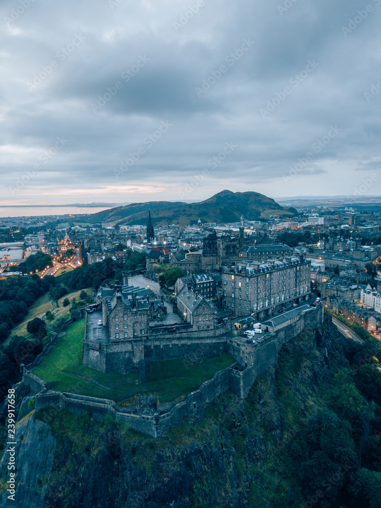 Edinburgh Castle in the early morning