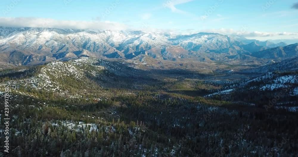 Sierra Nevada Mountain Range Cinematic Aerial Drone Sierra Nevada Mountain Range Cinematic Aerial Drone
