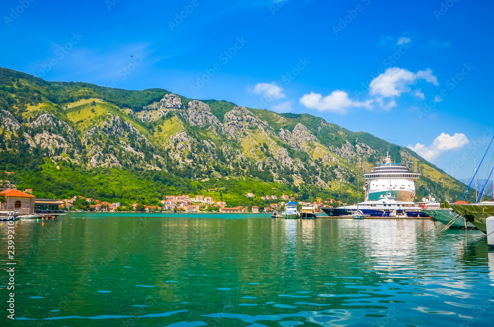 Port in old town Kotor, Montenegro. Port in old town Kotor, Montenegro.