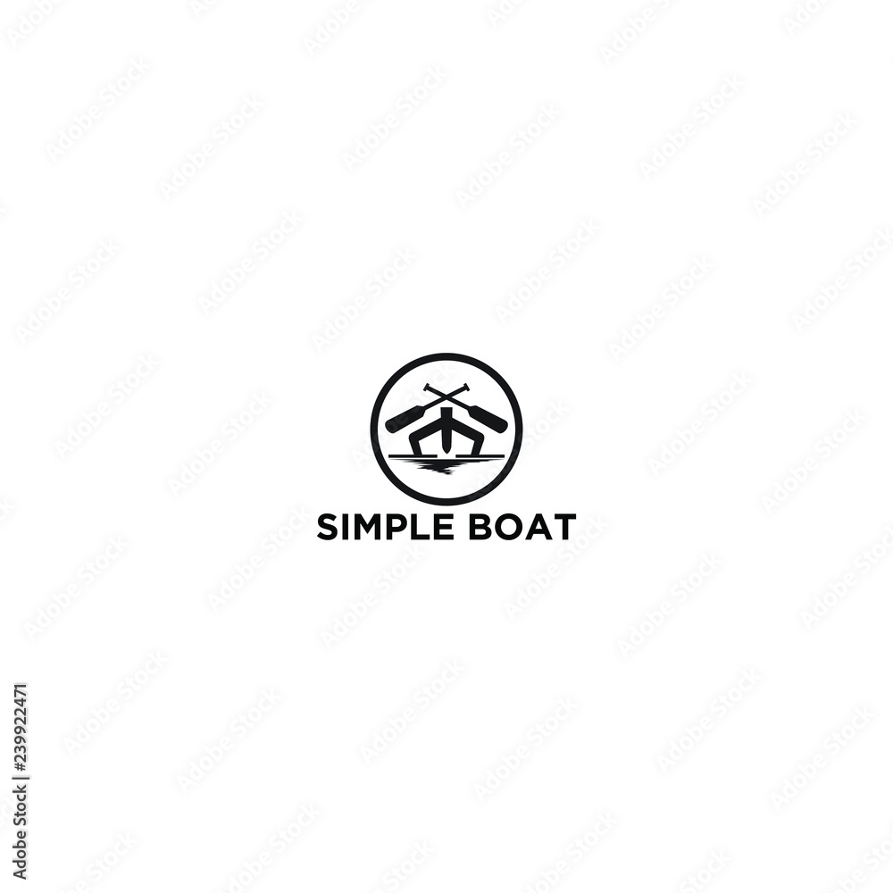 Retro Boat Logo Template Retro Boat Logo Template
