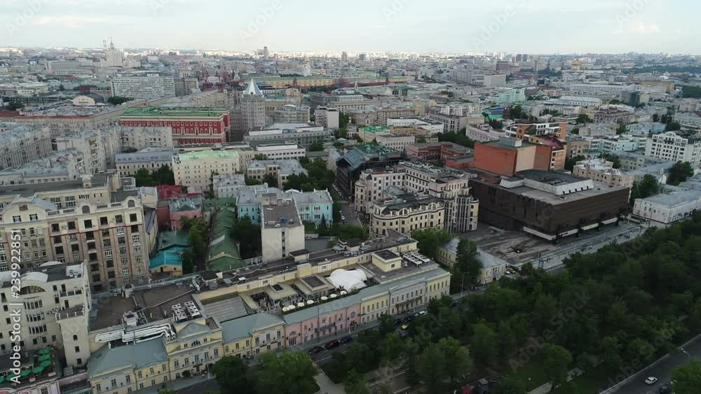 Aerial view - Boulevard Ring in Moscow Aerial view - Boulevard Ring in Moscow