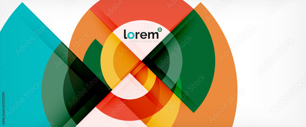 Multicolored round shapes abstract background Multicolored round shapes abstract background