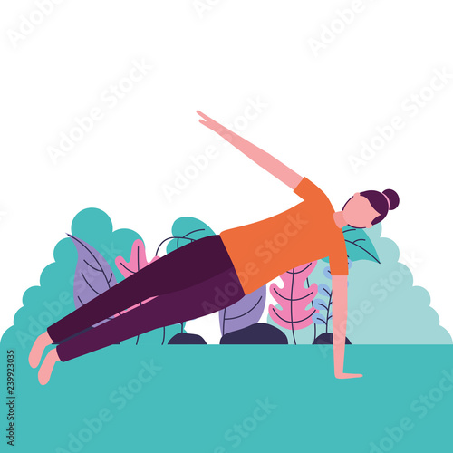 people yoga activity