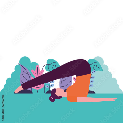 people yoga activity