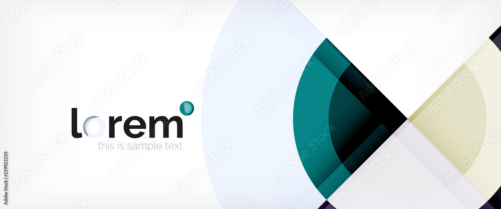 Obraz premium Multicolored round shapes abstract background