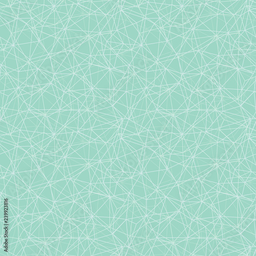 Mint green network web texture seamless pattern. Great for space inspired wal...