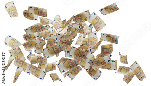 cash money 50 euro banknote...