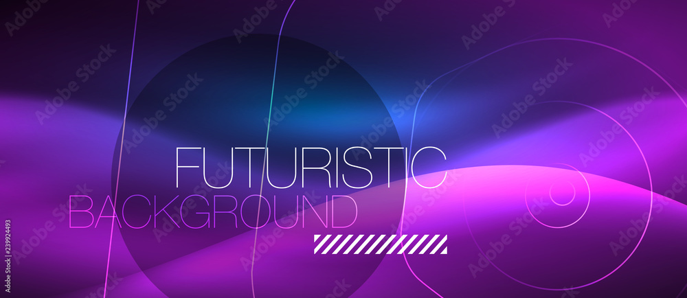 Neon glowing lines, magic energy space blue light concept, abstract background wallpaper design Neon glowing lines, magic energy space blue light concept, abstract background wallpaper design