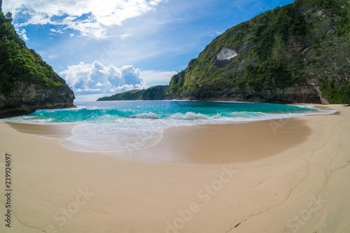 Kelingking Beach on Nusa Penida Island  Bali  Indonesia