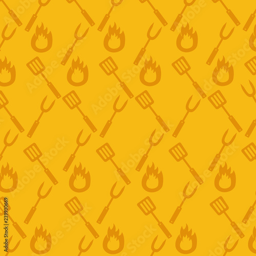 barbecue picnic fork spatula background