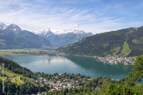 Принти на полотні town view zell am see