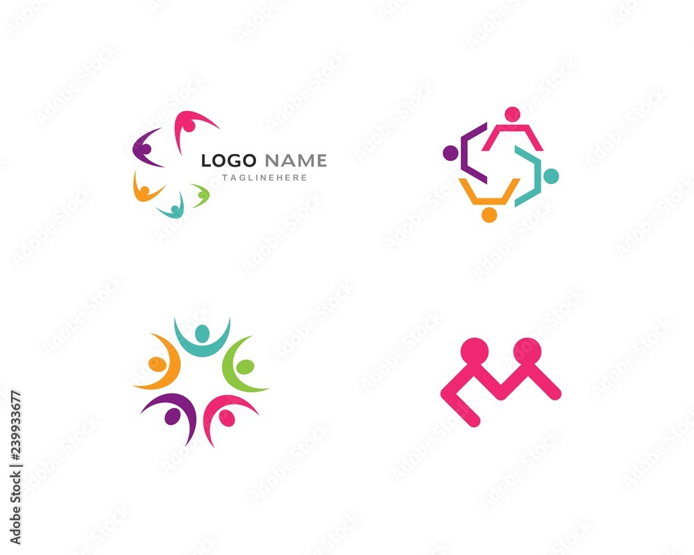 community care Logo template community care Logo template