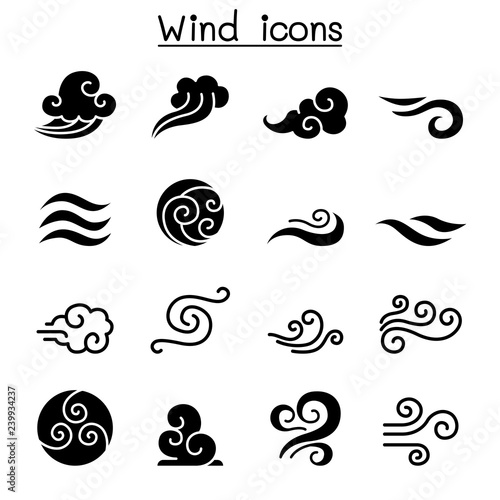 Wind icon set