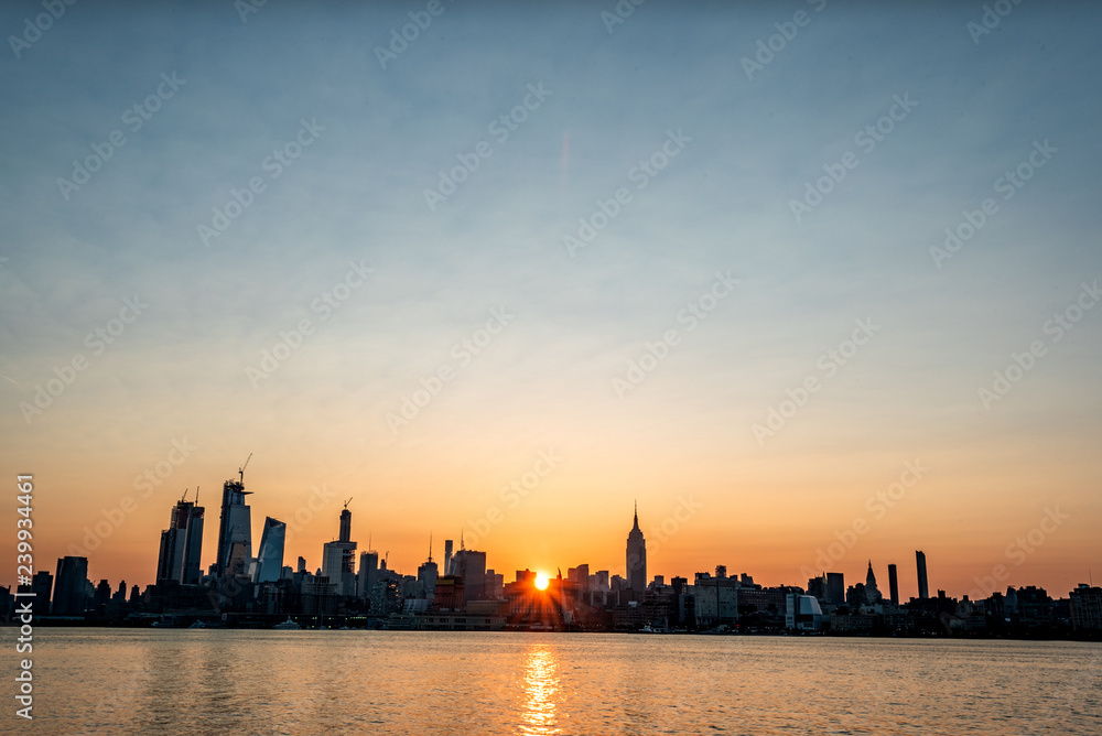 NYC Skyline sunrise