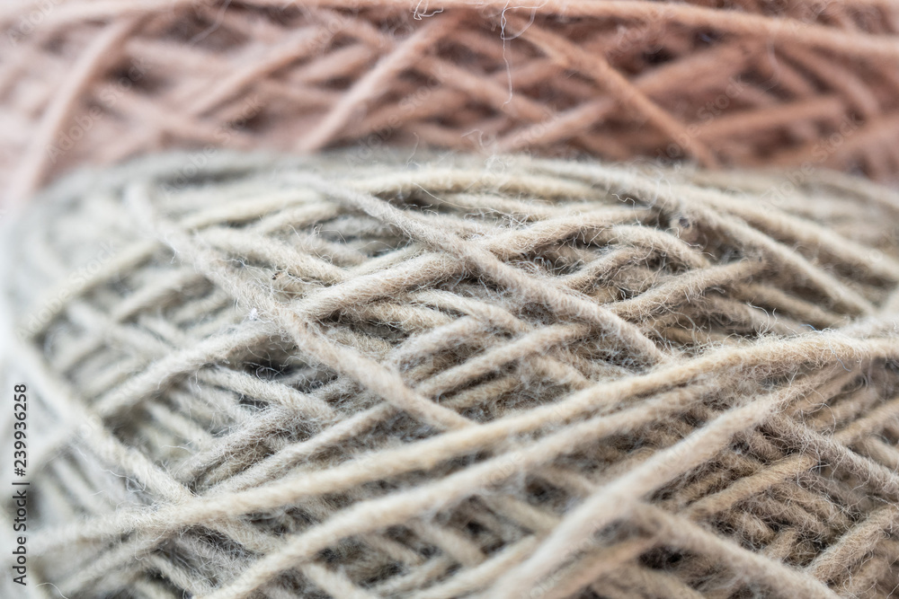 macro shot of pastel color tone natural dye thread macro shot of pastel color tone natural dye thread