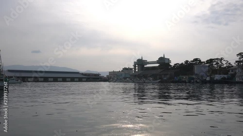 Shizuoka,Japan-December 20, 2018: Numazu Port in Shizuoka prefecture in winter afternoon.