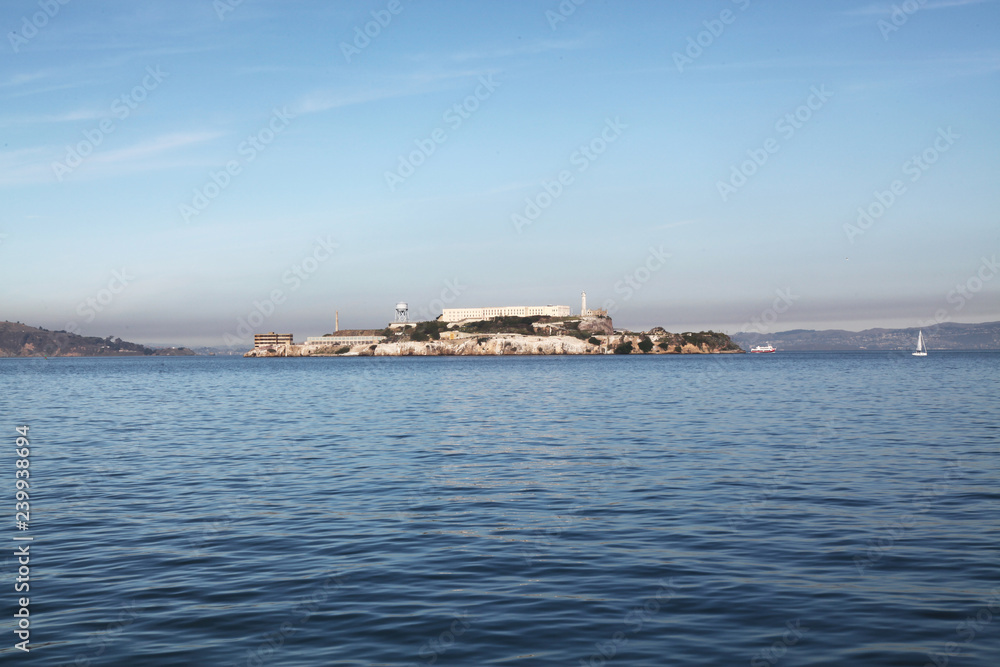 The alcatraz island in sanfrancisco,California,USA