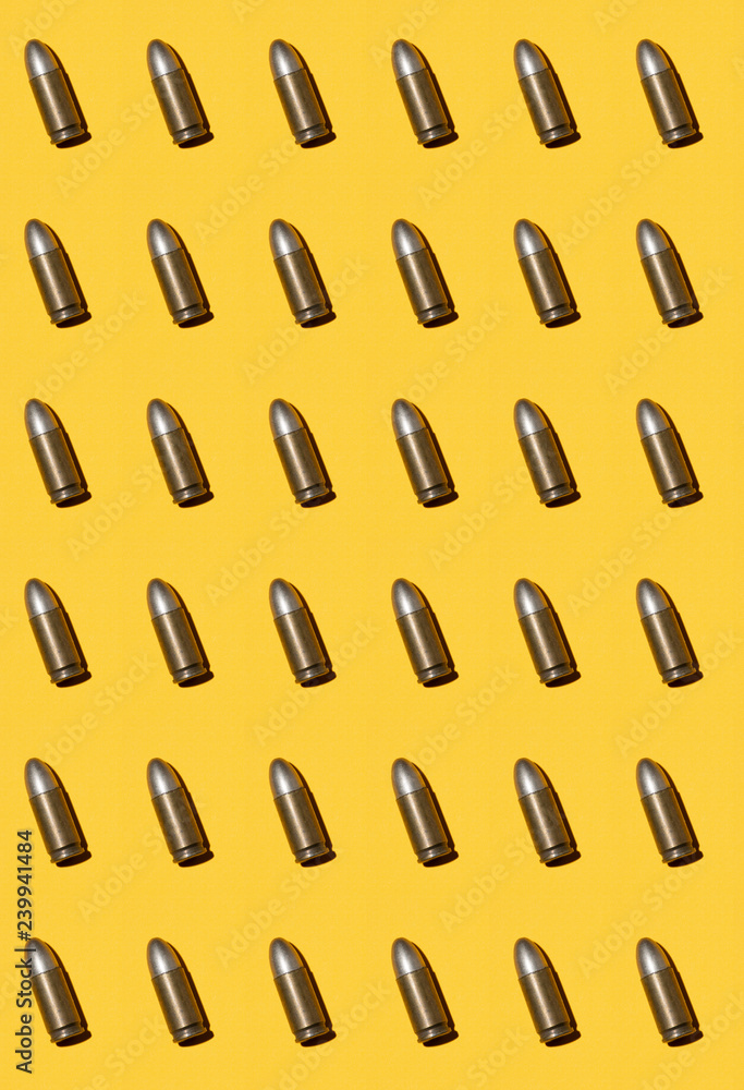 Weapon cartridges ammunitions background Weapon cartridges ammunitions background