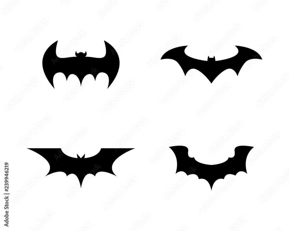 Bat icon for web. Isolated on white background. - Vector Bat icon for web. Isolated on white background. - Vector
