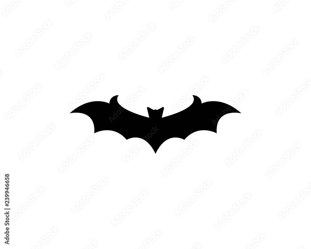Bat icon for web. Isolated on white background. - Vector Bat icon for web. Isolated on white background. - Vector