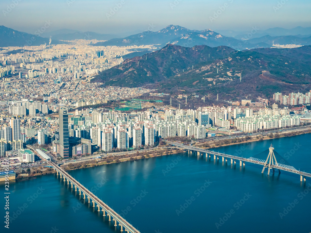 Beautiful architecture building in Seoul City Beautiful architecture building in Seoul City