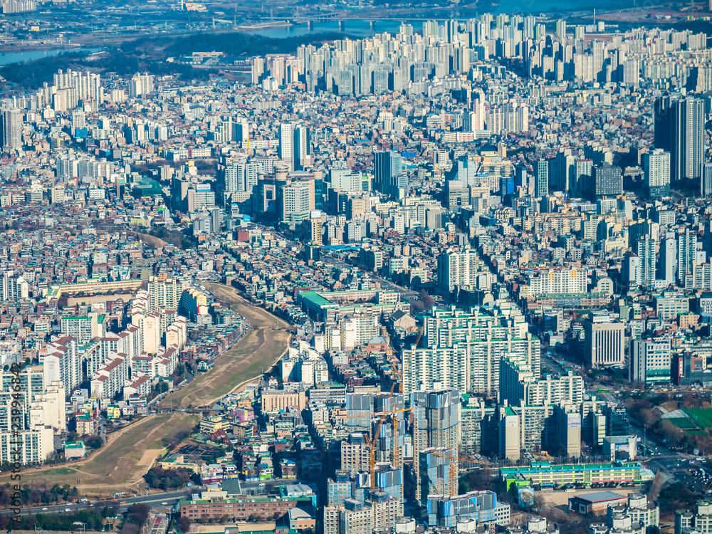 Beautiful architecture building in Seoul City Beautiful architecture building in Seoul City