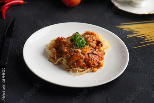  vegetarian bolognese mushroom spaghetti