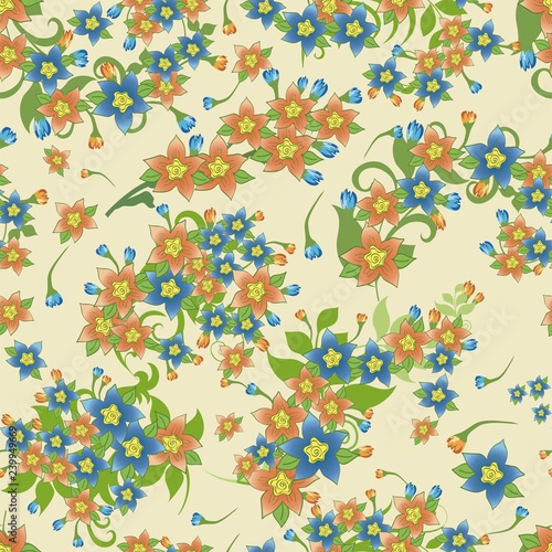 elegant floral seamless pattern background for your design