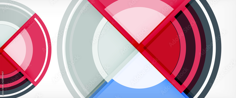 Obraz premium Multicolored round shapes abstract background