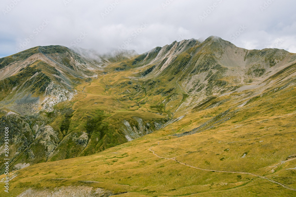 A cloudy day in the mountains. A cloudy day in the mountains.