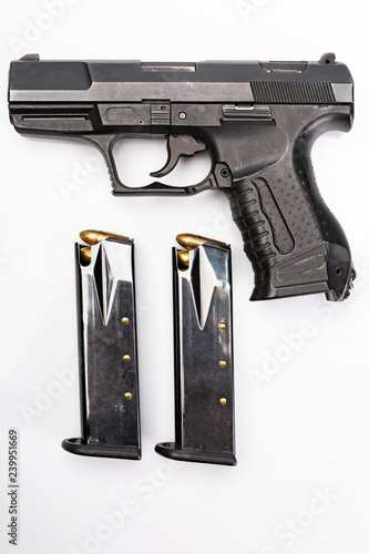 Obraz na płótnie Pistolet. Pistolet na białym tle.