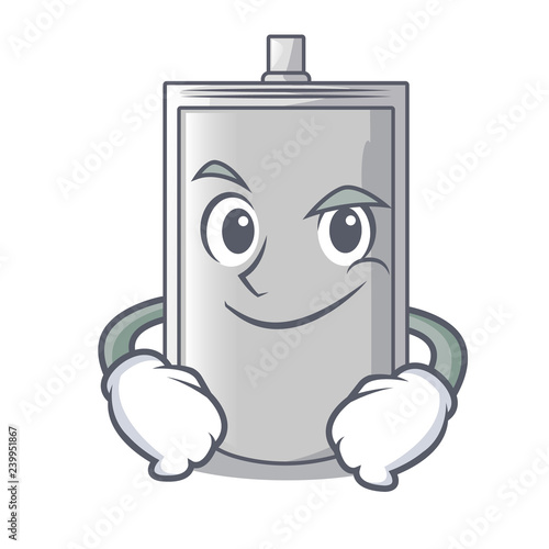 Smirking bag packaging snack on a mascot