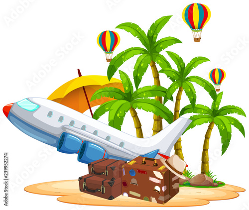 Set of travel object