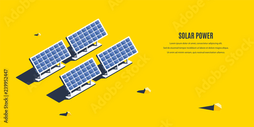 Solar energy banner