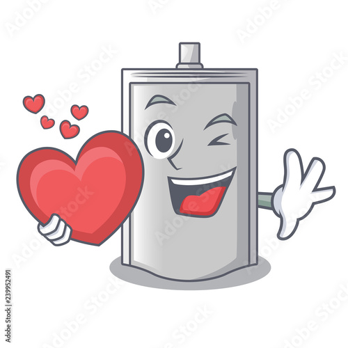 With heart bag packaging for sugar in character