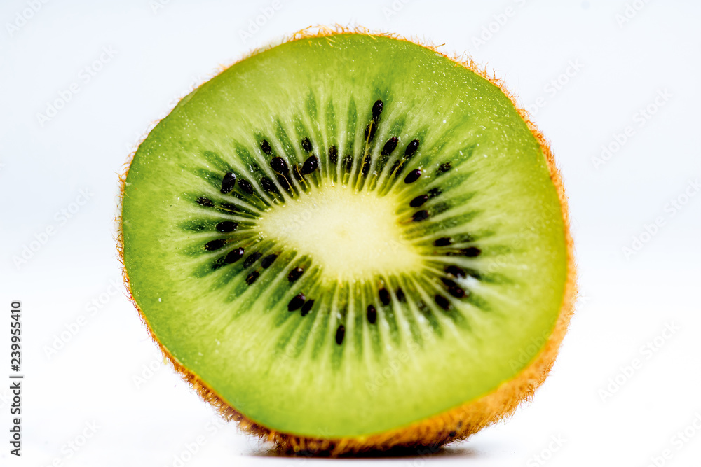 Creative layout made of fruits on a white background Creative layout made of fruits on a white background