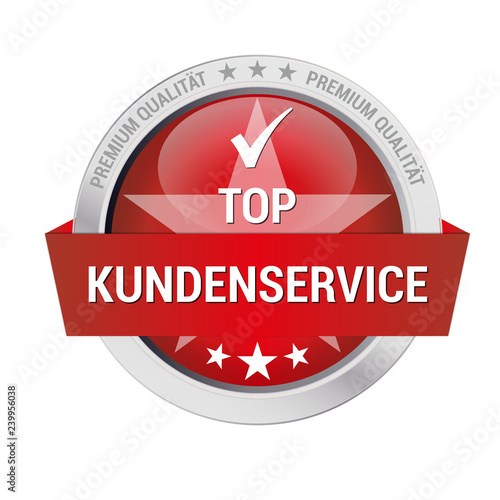 rotes Gütesiegel für Top Kundenservice