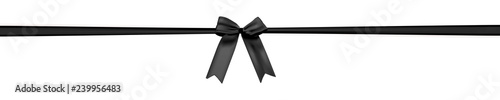 schwarze Schleife Geschenk Banner