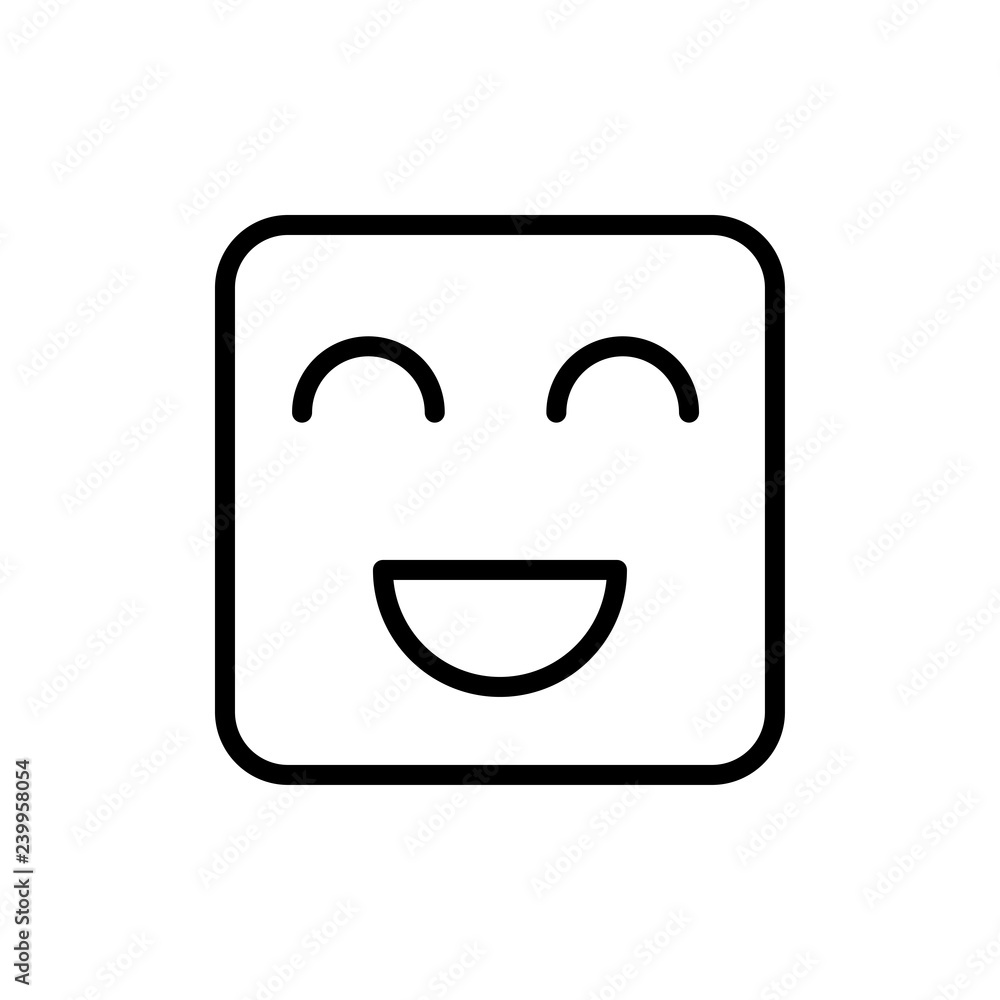 Laughing vector icon