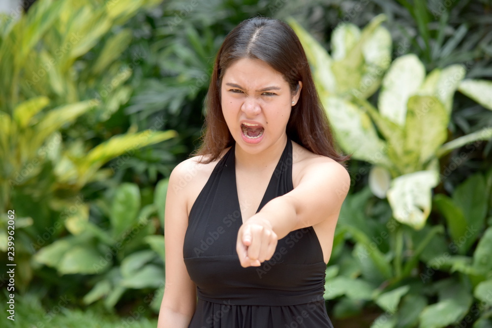 Upset Youthful Filipina Person Upset Youthful Filipina Person