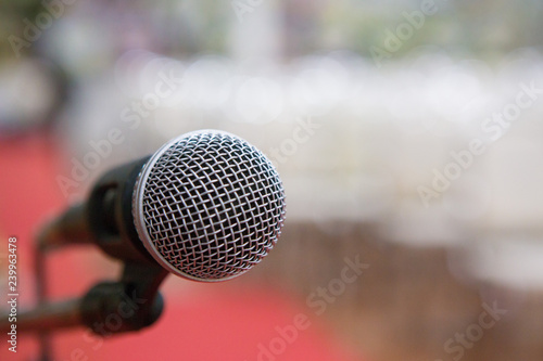 microphone in the seminar room