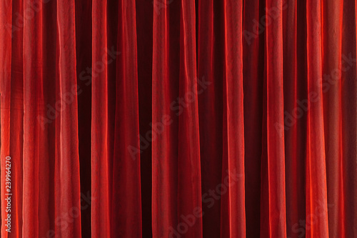 Image of Red theater curtain as background