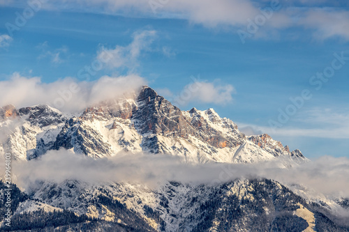 Snowy mountains in winter, landscape, alps, austria © Patrick Daxenbichler