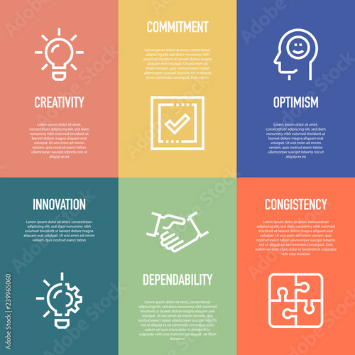 CORE VALUES FLAT ICON