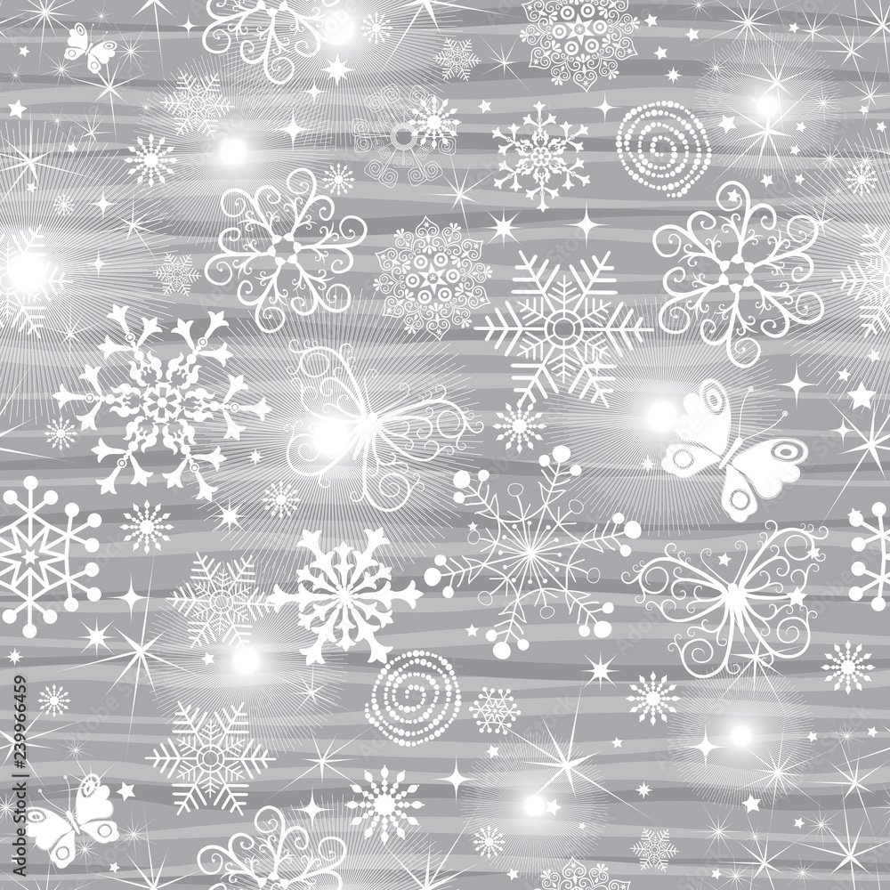 Abstract gentle striped Christmas seamless pattern