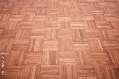 Brown wooden tiled floor texture background