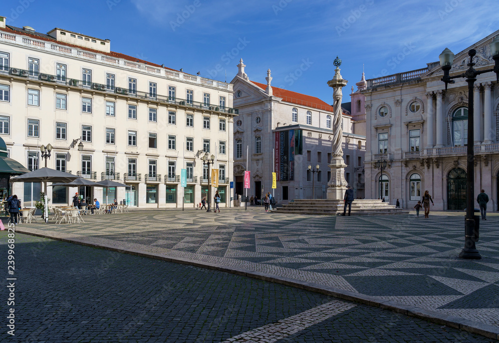 Unterwegs in der Altstadt zwischen Baixa und Chiado von Lissabon,  Portugal
