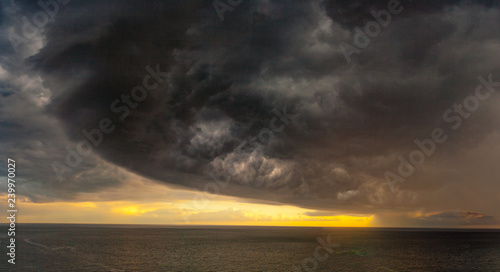 Storm over the sea